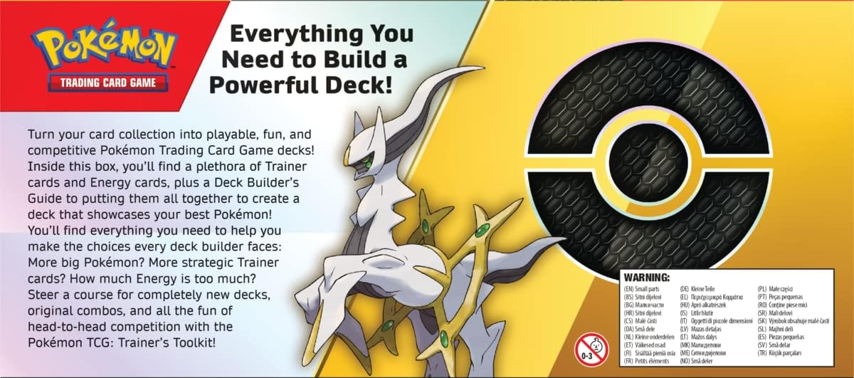 Pokemon Juego de Cartas Coleccionable TCG: Trainer's Toolkit 2023-4 Paquetes, Cartas promocionales, Accesorios