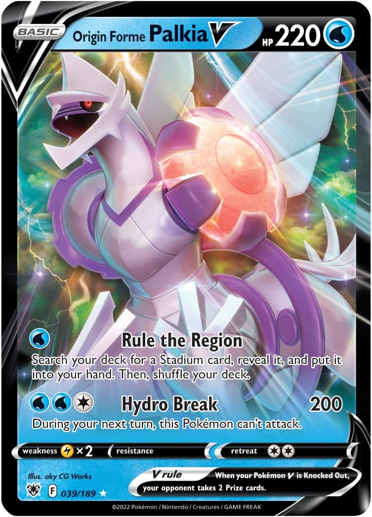 Pokémon TCG: Origin Forme Palkia VSTAR League - Baraja de Batalla