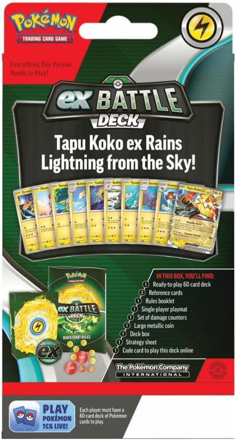Pokémon TCG Tapu Koko ex/Iron Leaves ex Battle Deck