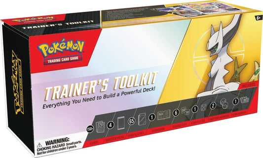 Pokemon Juego de Cartas Coleccionable TCG: Trainer's Toolkit 2023-4 Paquetes, Cartas promocionales, Accesorios