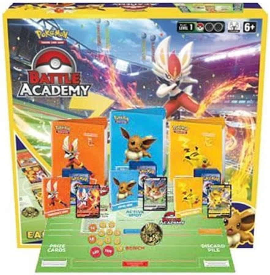 Pokemon TCG #80906 Battle Academy 2022 Juego de Barajas - (3 Barajas) 180 Cartas en Total