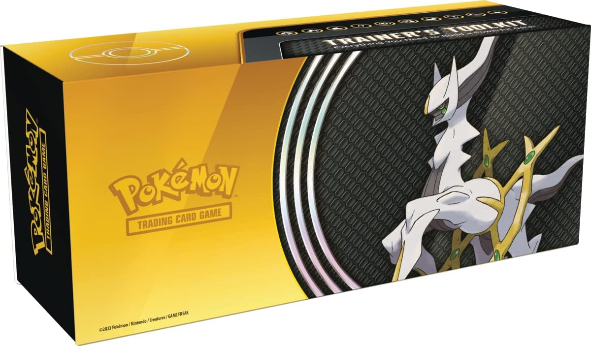 Pokemon Juego de Cartas Coleccionable TCG: Trainer's Toolkit 2023-4 Paquetes, Cartas promocionales, Accesorios