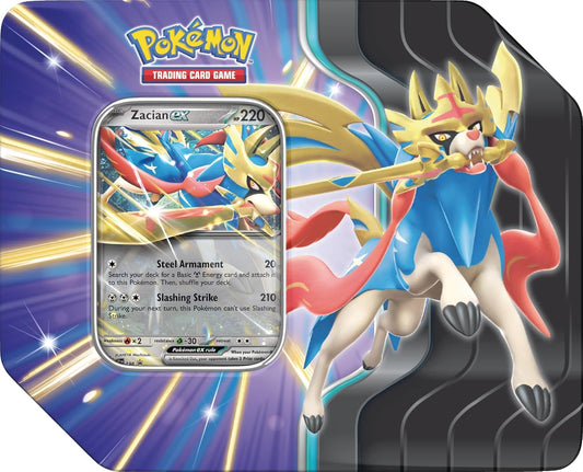 Pokémon TCG: Slashing Legends Tin - Zacian ex