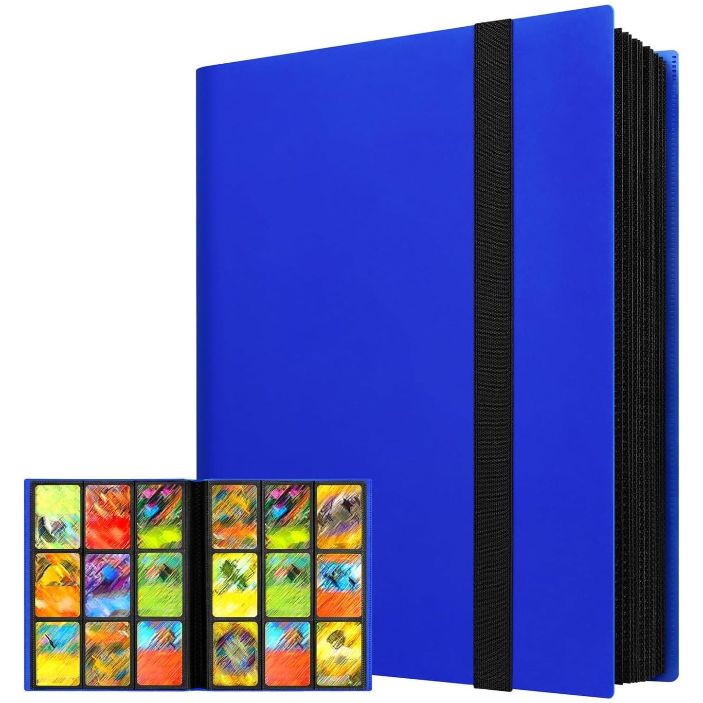 50 Páginas Carpeta de Tarjetas, Álbum para Tarjetas,Estuche Portátil Para Carpetas, Puede Contener 400 Tarjetas,El Mejor Regalo Para Coleccionistas Y Niños,Regalos De Halloween.(color)
