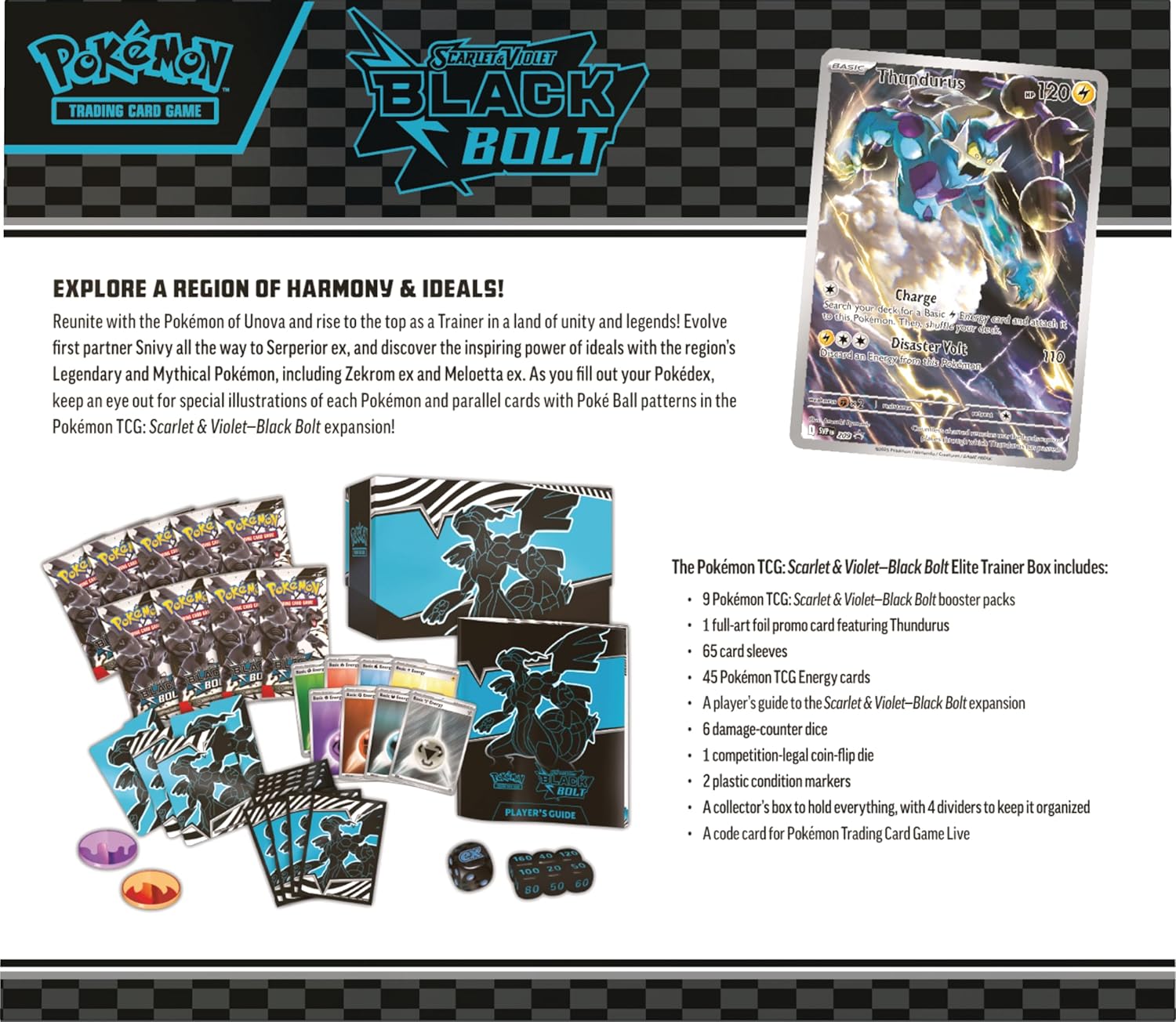 Pokémon TCG: Scarlet & Violet—Black Bolt Elite Trainer Box