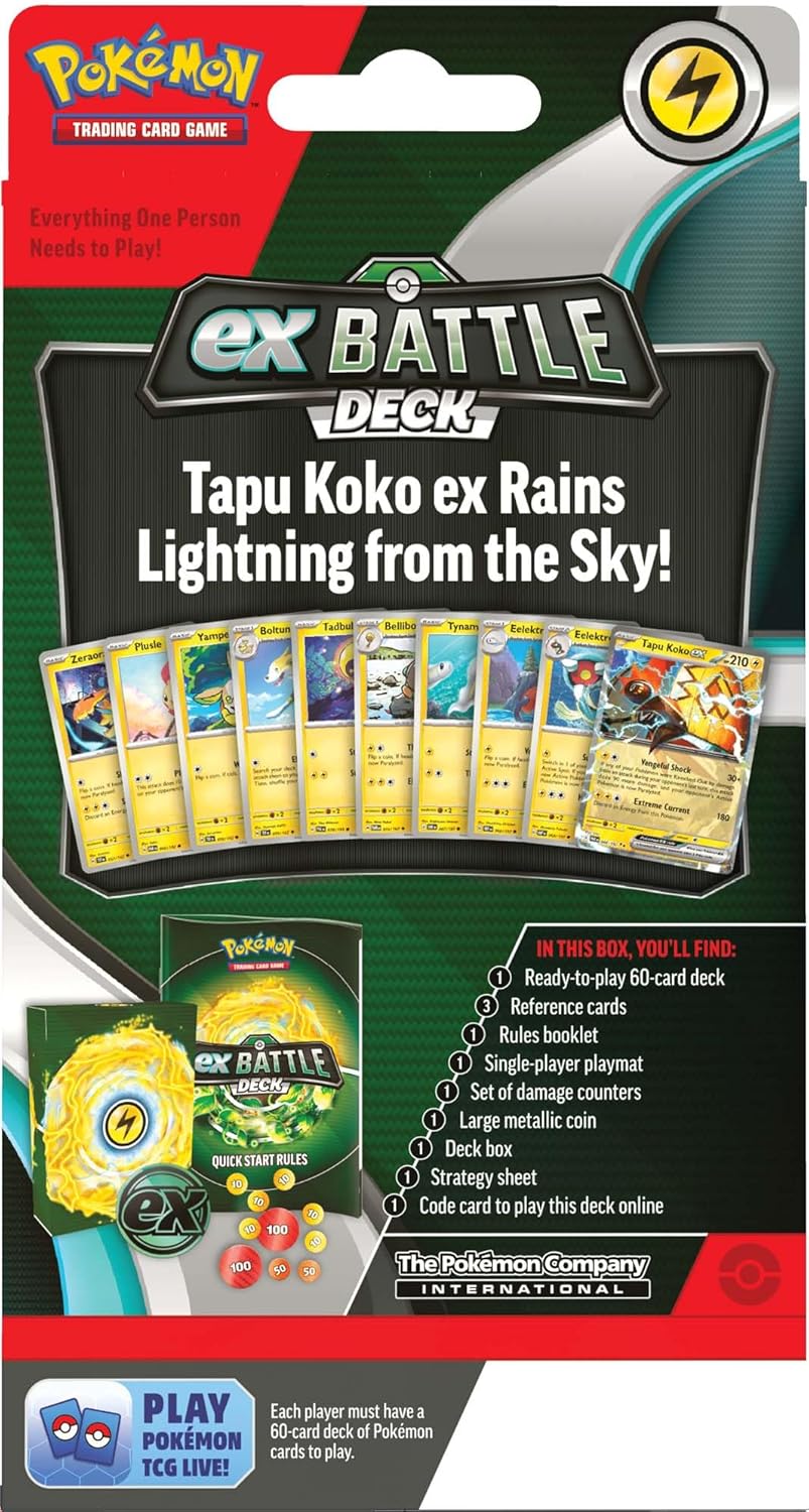 Pokémon TCG Tapu Koko ex/Iron Leaves ex Battle Deck