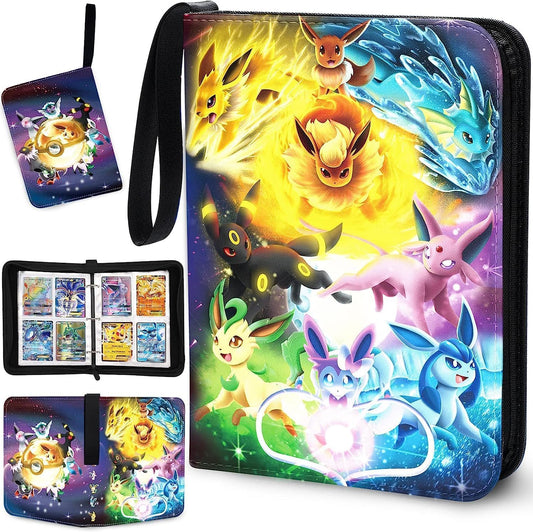50 Páginas Carpeta de Tarjetas, Álbum para Tarjetas,Estuche Portátil Para Carpetas, Puede Contener 400 Tarjetas,El Mejor Regalo Para Coleccionistas Y Niños,Regalos De Halloween.(color)