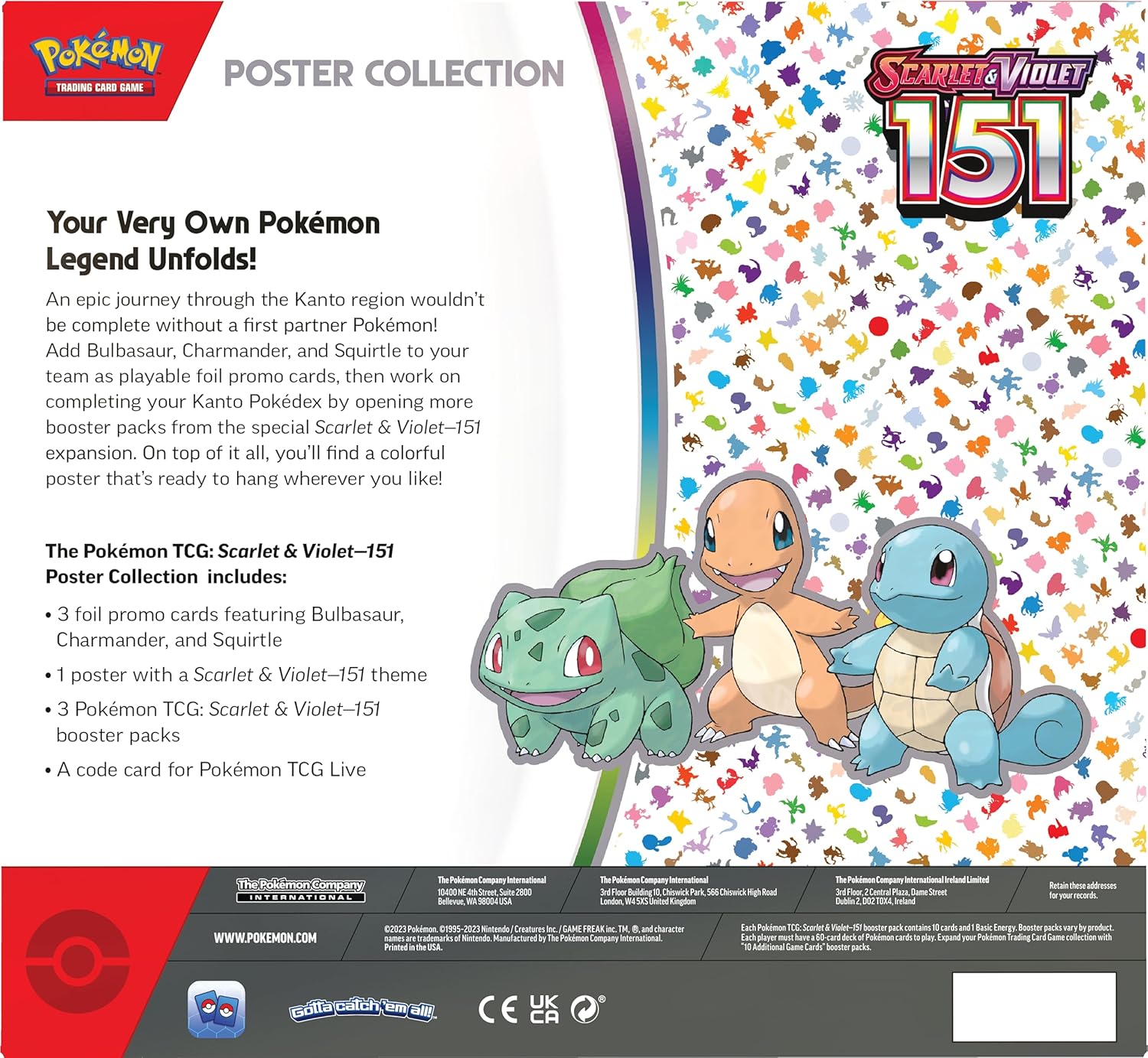 Pokémon TCG: Scarlet & Violet - 151 - Poster Colección EN