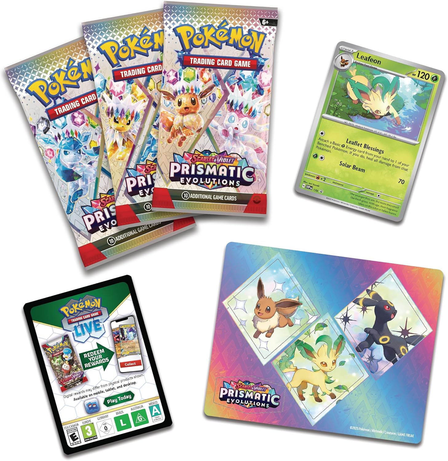 Pokémon TCG: Scarlet & Violet SV8.5 Tech Sticker Collection - Leafeon